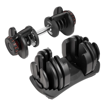 Zestaw hantli regulowanych 5kg - 40kg zestaw gumowane